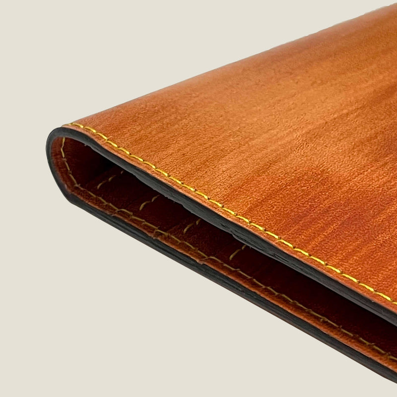 [Persimmon astringent dyeing] <br>Long wallet (no coin purse)