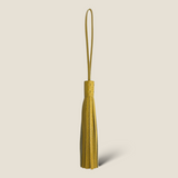 [Shrink leather]<br>medallion tassel charm<br>color: yellow
