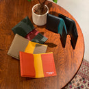 [フレンチカーフ] <br>内盛りパスポートケース<br>color：オレンジ