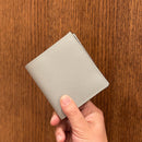 [フレンチカーフ] <br>ミニインターナショナルウォレット<br>color：アイスグレー