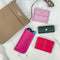 [French calf] <br>Glasses case<br>color: Fuchsha pink