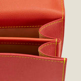 [French calf] <br>2 knob kabuse bag<br>color: orange<br>[Made to order]