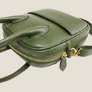 [シュリンクレザー]<br>ポストマンミニショルダー<br>color：ダークグリーン<br>【１１月下旬入荷予定】