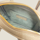 [Shrink leather]<br>postman mini shoulder<br>color: taupe