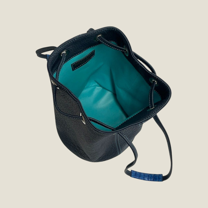 [Tryon Lagoon x Crocodile]<br>Drawstring bag<br>color: Navy