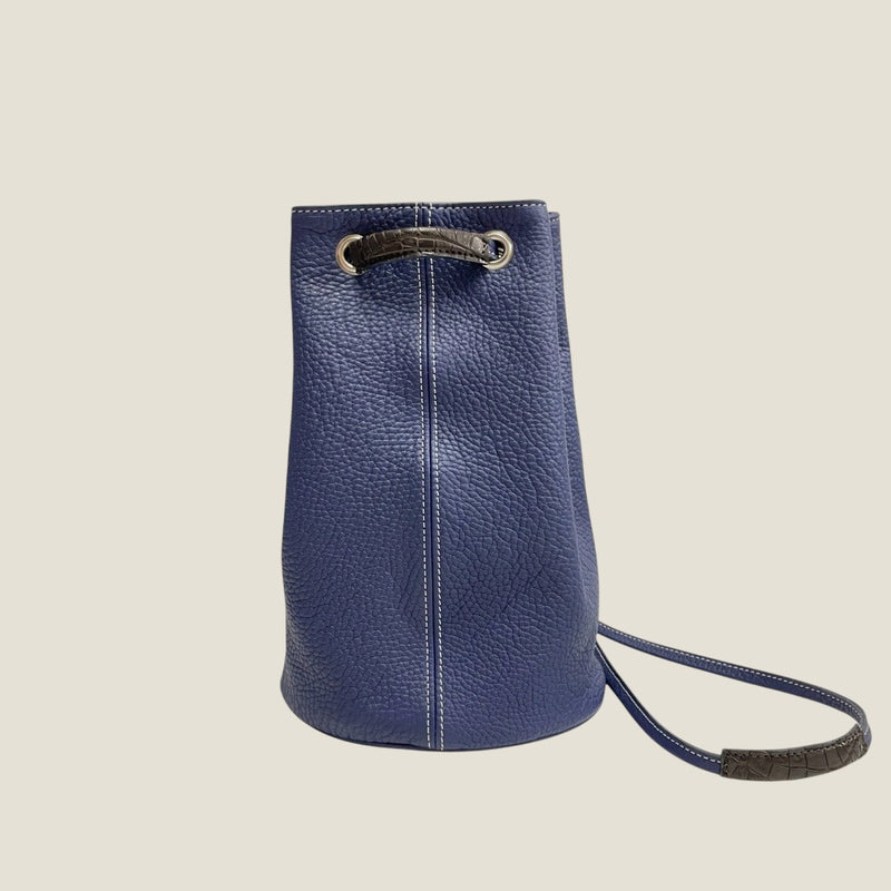[Tryon Lagoon x Crocodile]<br>Drawstring bag<br>color: Ink blue
