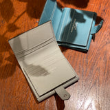 [French calf]<br>hookup wallet<br>color: Jean blue