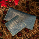 [Ai dyed crocodile] <br>Mini wallet (with coin purse)