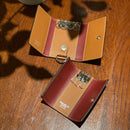 [フレンチカーフ] <br>三連キーケース<br>color：キャメル