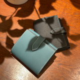 [French calf]<br>hookup wallet<br>color: Jean blue