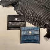 [Color Crocodile] <br>mini snap wallet <br>color: black<br>[Made to order]