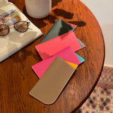 [French calf] <br>glasses case<br>color: taupe