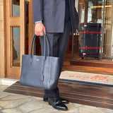 [Shrink leather]<br>tuti tote bag<br>color: navy
