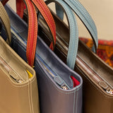 [French calf] <br>Bercy tote bag<br>color: ink blue x red<br>[Made to order]