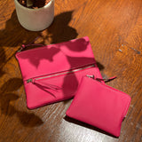 [French calf] <br>Pouch M<br>color: pink