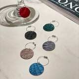 [Indigo dyed crocodile] <br>glass charm