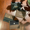 [Croco pattern x French calf] <br>Mini -snap wallet<br>color: Black x Tope