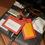 [French calf] <br>ID strap both sides side  <br>color: orange