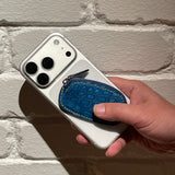[Indigo dyed crocodile] <br>smart coin case