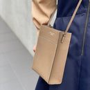 [フレンチカーフ]<br>ボックスサコッシュL<br>color：トープ