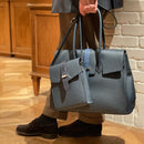 [トリヨンラグーン×クロコダイル]<br>ヴォヤージュサコッシュ<br>color：ネイビー