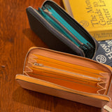 [Persimmon tangy dyed] <br>Round zip long <Standard>