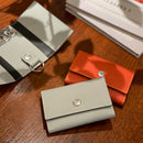 [フレンチカーフ] <br>キーケース<br>color：オレンジ