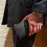 [French calf] <br>L zip long wallet<br>color: navy<br>[Scheduled to arrive in mid-August]