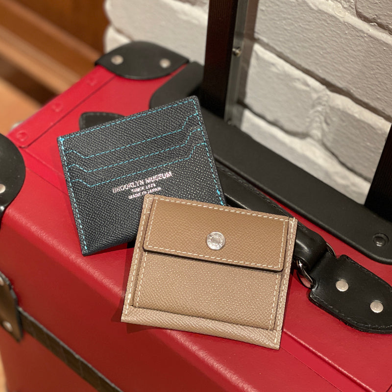 [French calf] <br>Mini -snap wallet<br>color: Navy