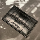 [カラークロコダイル] <br>スリムカードケース