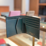[French calf]<br>international wallet<br>color: dark green