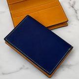 [Indigo dyeing] <br>Thread gusset card case