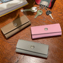 [French calf] <br>Triple key case<br>color: Mauve Pink