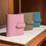 [French calf]<br>hookup wallet<br>color: Jean blue