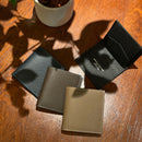 [French calf] <br>Mini wallet (with coin purse) <br>color: Black<br>[Made to order]