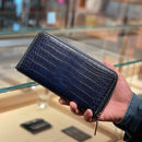 [Ai dyed crocodile] <br>Round zip long <Standard>