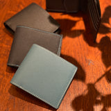 [French calf]<br>international wallet<br>color: Jean blue
