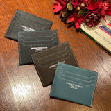 [French calf] <br>card & slit<br>color: Jean blue