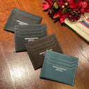 [フレンチカーフ] <br>カード＆スリット<br>color：ダークブラウン