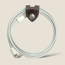 [フレンチカーフ] <br>コードクリップ<br>color：ダークブラウン