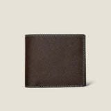 [French calf]<br>international wallet<br>color: dark brown