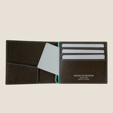 [French calf] <br>bill clip<br>color: dark brown