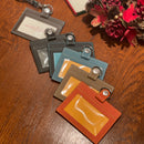 [フレンチカーフ] <br>IDストラップ両面横  <br>color：オレンジ