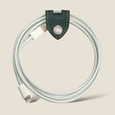 [フレンチカーフ] <br>コードクリップ<br>color：ダークグリーン