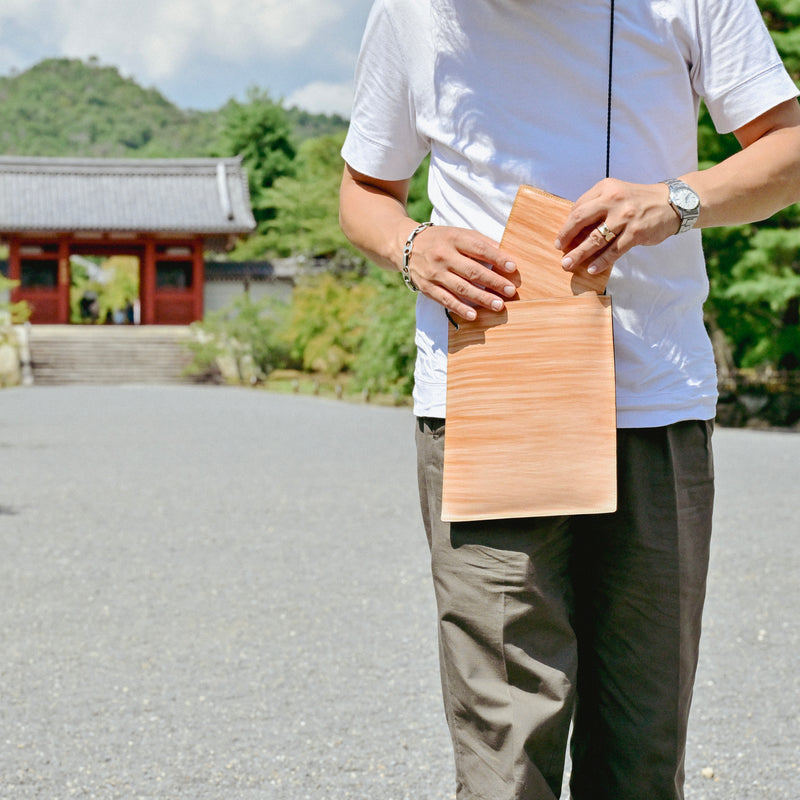 [BROOKLYN MUSEUM × NINNAJI]<br>御朱印カバーM<br>color：柿渋染め