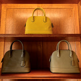 [Shrink leather] <br>round shoulders<br>color: ethane gray
