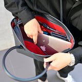 [French calf] <br>Royal M tote bag<br>Color: Navy x Turquoise stitch x Interior red<br>[Scheduled to arrive in early August]