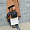 [Shrink leather]<br>Postman mini shoulder<br>color: Black
