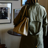 [Shrink leather x croco pattern leather]<br>Voyage L bag<br>color: taupe
