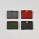 [Yamato] <br>Combination belt card case<br>color: Bordeaux x Yellow